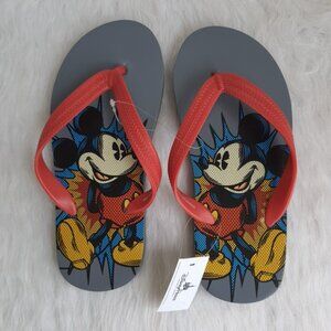 Disney Parks Mickey Mouse Sandals Flip-Flops Youth Size 5